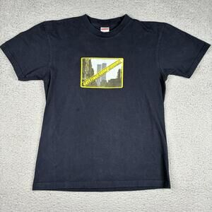 Supreme T-shirt Men’s Small Blue Greetings From NY Twin Towers 9/11 New York